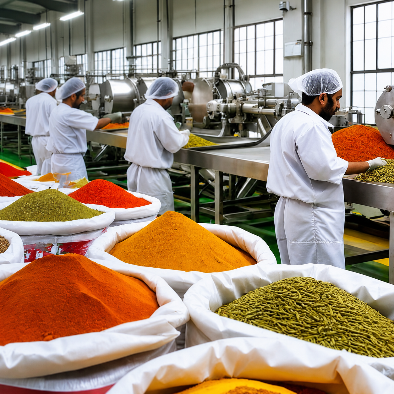 Masala machinery applications across spice processing industries