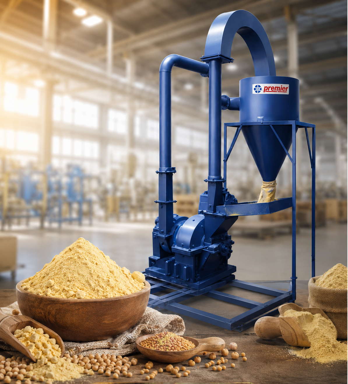 Besan machinery for gram flour processing