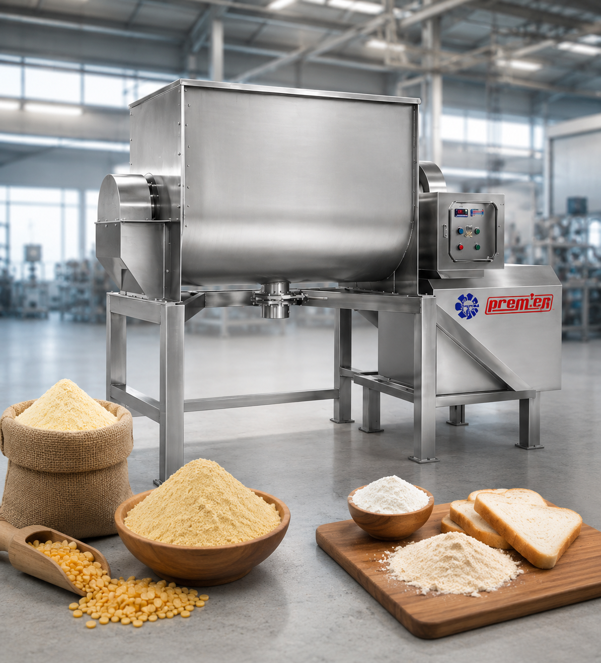 Food process machinery for industrial production